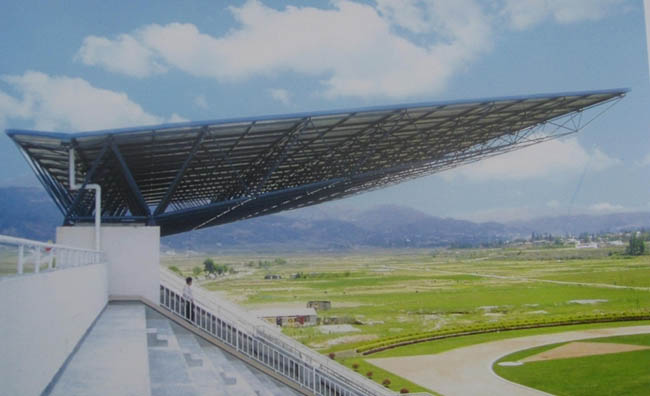 东港体育看台网架